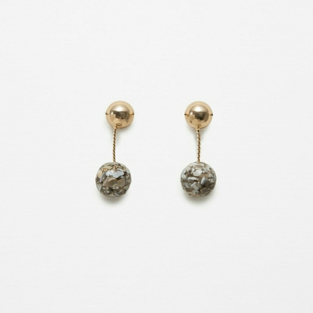 Zara chain ball earrings NWOT